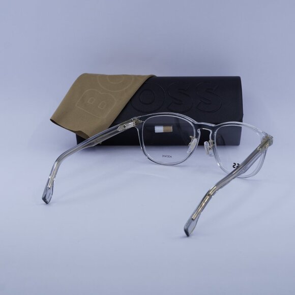 Hugo BOSS 1479/F 0KB7 00 Eyeglasses Transparent Grey 52mm Round Frame - Picture 11 of 11